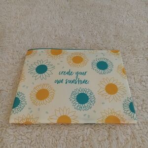 Sunflower Print Pouch